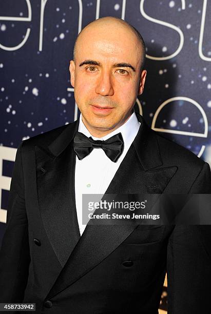 Entrepreneur Yuri Milner attends the Breakthrough Prize Awards Ceremony Hosted By Seth MacFarlane at NASA Ames Research Center on November 9, 2014 in...
