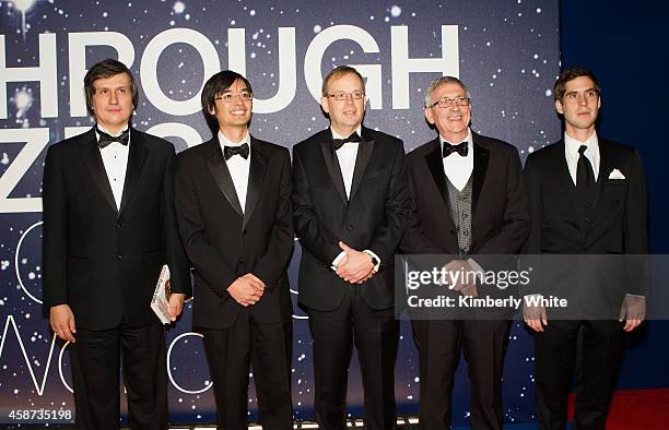 Maxim Kontsevich, Terence Tao, Richard Taylor, Simon Donaldson and Jacob Lurie attend the Breakthrough Prize Awards Ceremony Hosted By Seth...