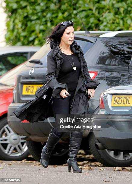 Soapstar Jessie Wallace pictured out in London on November 6, 2014 in London, England.