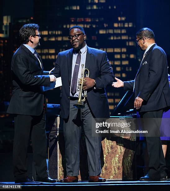 General view of atmosphere at the 2014 Thelonious Monk International Jazz Trumpet Competition at Dolby Theatre on November 9, 2014 in Hollywood,...