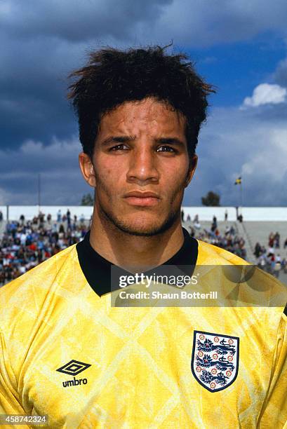 England goalkeeper David James pictured before an Under 21 game between Turkey and England in Izmir on April 30, 1991 in Turkey.