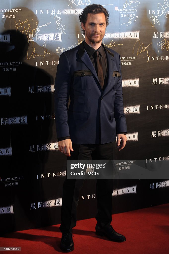Film Interstellar Shanghai Premiere