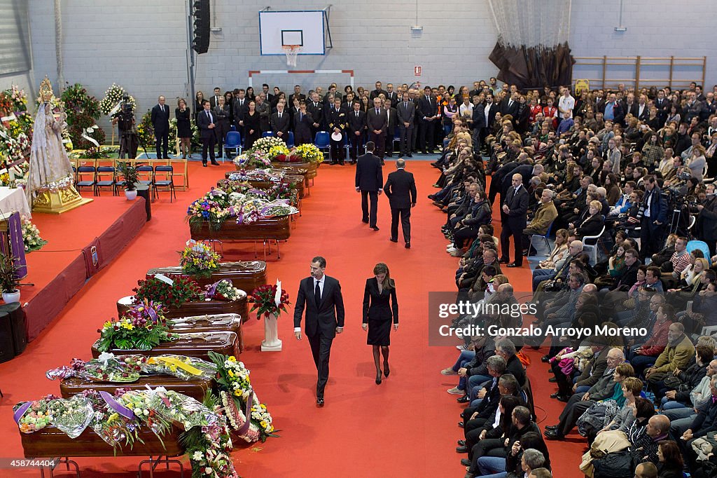 Funeral for the 14 Dead In Bus Accident In Murcia Region