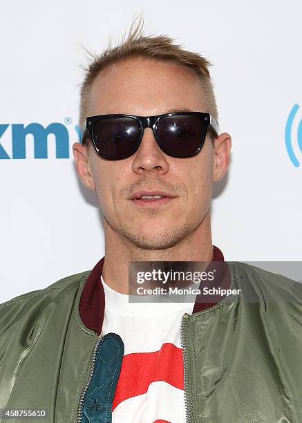 Diplo visits SiriusXM Studios on November 10, 2014 in New York City.