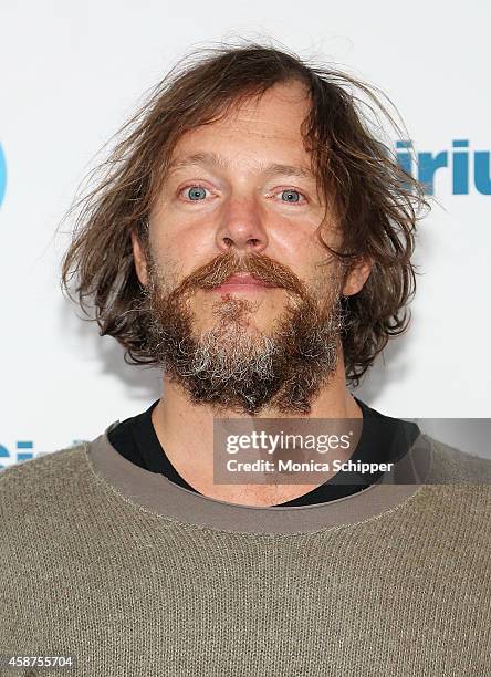 Guitarist Pedro Frugone of Chilean rock band La Ley visits the SiriusXM Studios on November 10, 2014 in New York City.