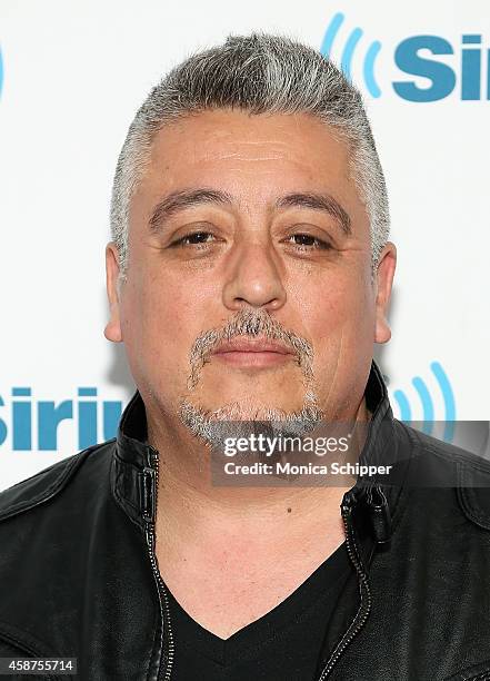 Drummer Mauricio Claveria of Chilean rock band La Ley visits the SiriusXM Studios on November 10, 2014 in New York City.