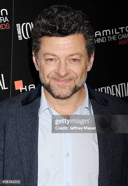 Actor Andy Serkis attends the 8th Annual Hamilton Behind The Camera Awards at The Wilshire Ebell Theatre on November 9, 2014 in Los Angeles,...