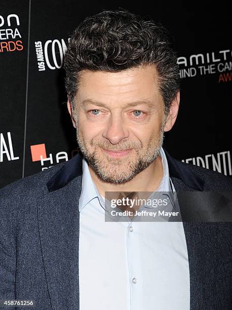 Actor Andy Serkis attends the 8th Annual Hamilton Behind The Camera Awards at The Wilshire Ebell Theatre on November 9, 2014 in Los Angeles,...