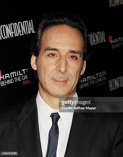 Composer Alexandre Desplat attends the 8th Annual Hamilton Behind The Camera Awards at The Wilshire Ebell Theatre on November 9, 2014 in Los Angeles,...