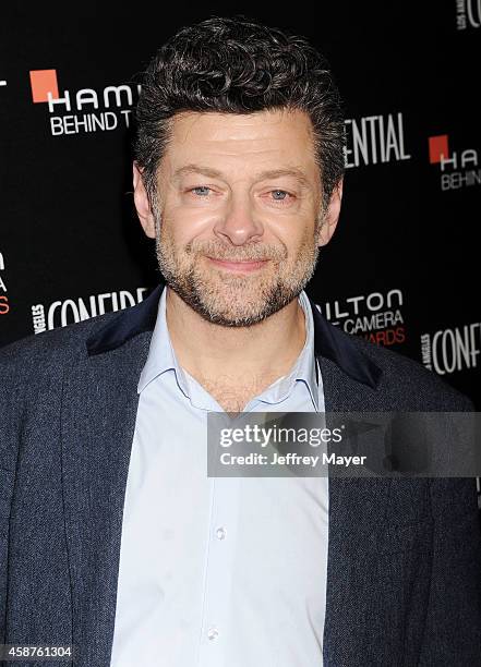 Actor Andy Serkis attends the 8th Annual Hamilton Behind The Camera Awards at The Wilshire Ebell Theatre on November 9, 2014 in Los Angeles,...