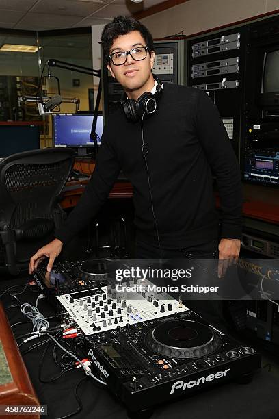 Alvin Risk visits SiriusXM Studios on November 10, 2014 in New York City.