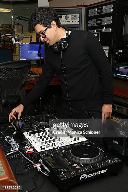 Alvin Risk visits SiriusXM Studios on November 10, 2014 in New York City.