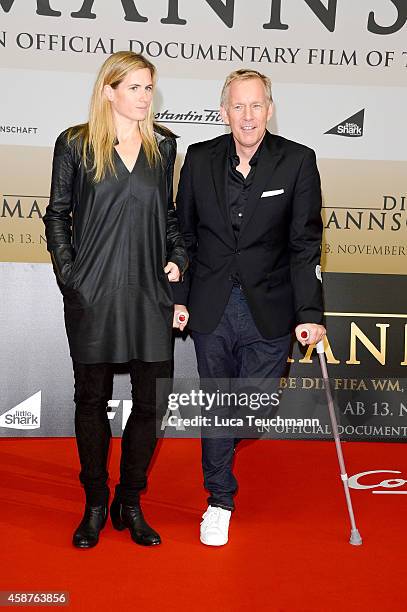 Britta Becker-Kerner and Johannes B. Kerner attend 'Die Mannschaft' Premiere In Berlin on November 10, 2014 in Berlin, Germany.