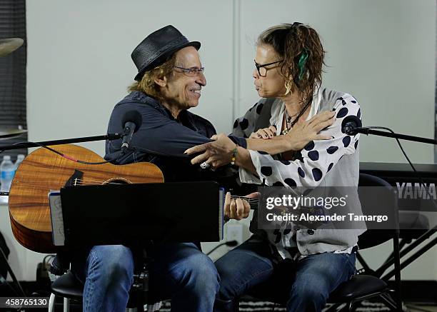 Richie Supa and Steven Tyler perform and speak with clients of Recovery Unplugged Treatment Center to provide the powerful, inspirational message of...