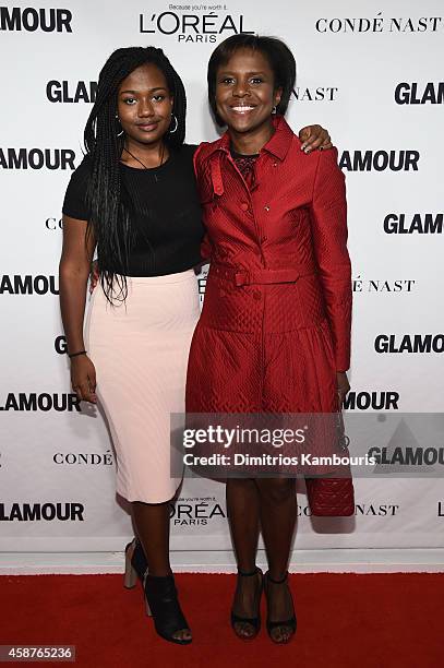 Leila Roker and Deborah Roberts attend the Glamour 2014 Women Of The Year Awards at Carnegie Hall on November 10, 2014 in New York City.