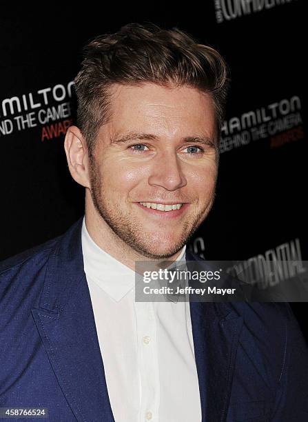 Actor Allen Leech attends the 8th Annual Hamilton Behind The Camera Awards at The Wilshire Ebell Theatre on November 9, 2014 in Los Angeles,...