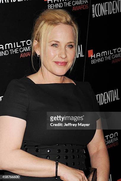 Actress Patricia Arquette attends the 8th Annual Hamilton Behind The Camera Awards at The Wilshire Ebell Theatre on November 9, 2014 in Los Angeles,...
