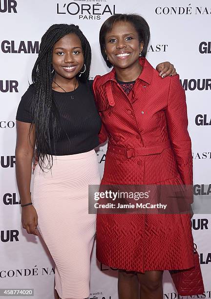 Leila Roker and Deborah Roberts attend the Glamour 2014 Women Of The Year Awards at Carnegie Hall on November 10, 2014 in New York City.