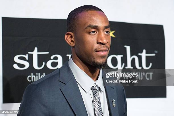 Professional basketball player Markel Brown attends the Starlight Children's Foundation 25th Annual Sports Auction at Hard Rock Cafe - Times Square...