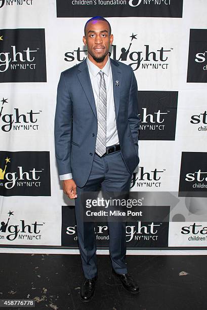 Professional basketball player Markel Brown attends the Starlight Children's Foundation 25th Annual Sports Auction at Hard Rock Cafe - Times Square...