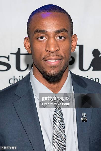 Professional basketball player Markel Brown attends the Starlight Children's Foundation 25th Annual Sports Auction at Hard Rock Cafe - Times Square...