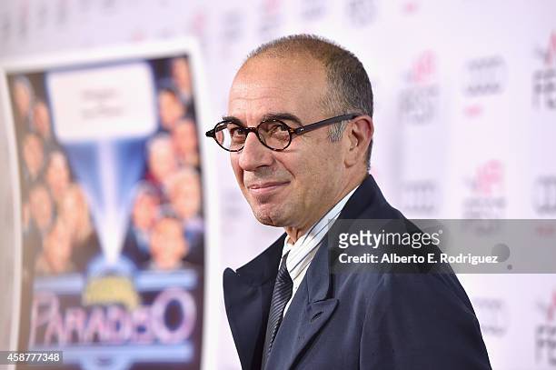Director Giuseppe Tornatore attends the legacy screening of "Cinema Paradiso" during the AFI FEST 2014 presented by Audi at Dolby Theatre on November...