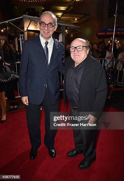 Director Giuseppe Tornatore and actor Danny DeVito attend the legacy screening of "Cinema Paradiso" during the AFI FEST 2014 presented by Audi at...