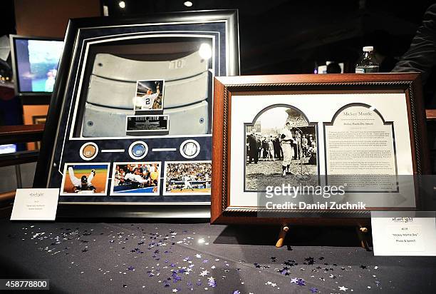 General view of atmosphere at the Starlight Children's Foundation 25th Annual Sports Auction at Hard Rock Cafe - Times Square on November 10, 2014 in...