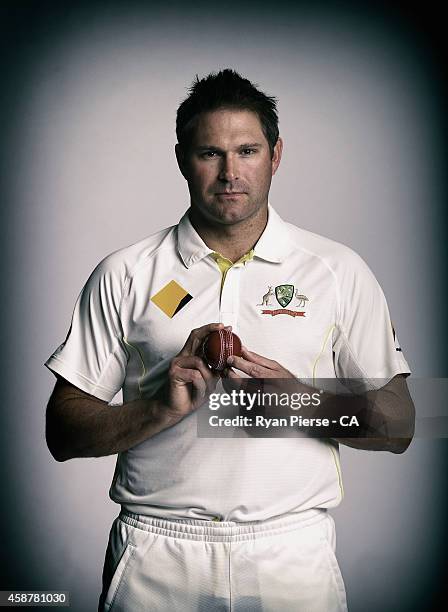 Ryan Harris of Australia poses during an Australian Test Team Portrait Session on August 11, 2014 in Sydney, Australia.