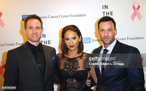 Actor Chris Payne Gilbert, actress Lesley-Ann Brandt and actor Craig Parker attend TJ Scott's "In The Tub" Book Party Launch to benefit UCLA's...
