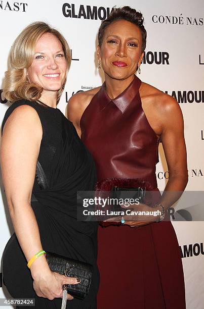 Robin Roberts and Amber Laign attend the 2014 Glamour Women Of The Year Awards at Carnegie Hall on November 10, 2014 in New York City.