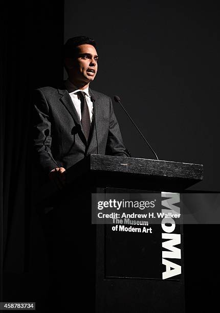 MoMA's Chief Curator of Film Rajendra Roy attends the Museum of Modern Art Film Benefit's tribute to Alfonso Cuaron at the Museum of Modern Art on...