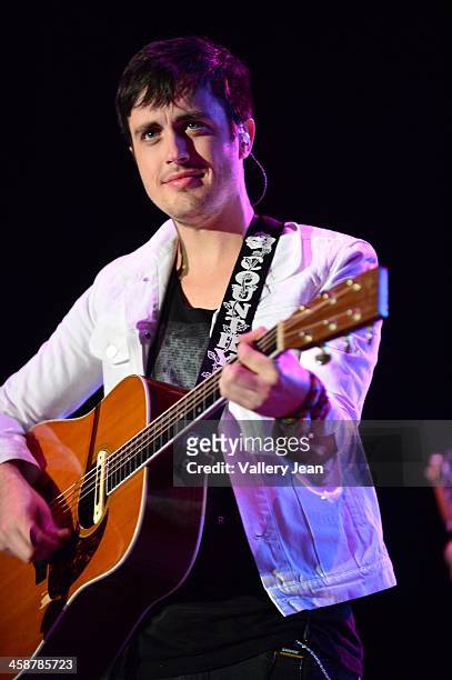 Will Anderson of the band Parachute performs in the 7th Annual No Snow Ball concert presented by 97.9 WRMF and Sunny 107.9 at Mizner Park...