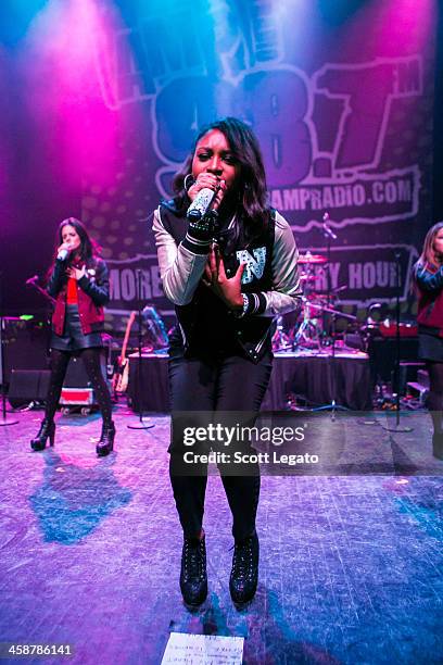 Normany Hamilton of Fifth Harmony performs at the 2013AMP 98.7 Kringle Jingle at The Fillmore on December 15, 2013 in Detroit, Michigan.