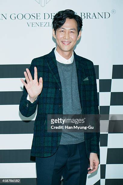 South Korean actor Lee Jung-Jae attends the photo call for the launch of "Golden Goose" Men's Shop Opening Photo Call at Shinsegae Department store...