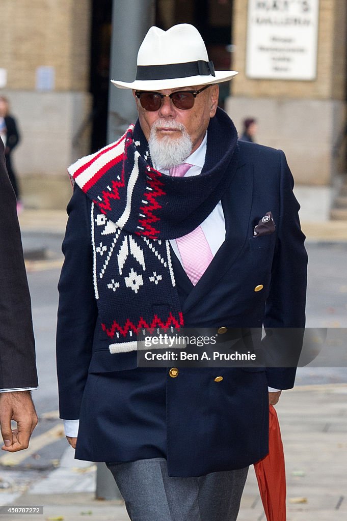 Gary Glitter Appears At Southwark Crown Court