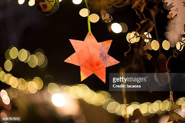 christmas star - weihnachtsengel stock-fotos und bilder