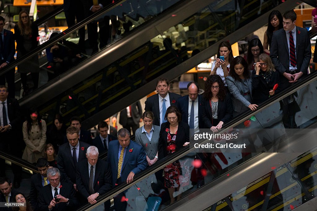 United Kingdom Holds A Two-Minute Silence For Armistice Day