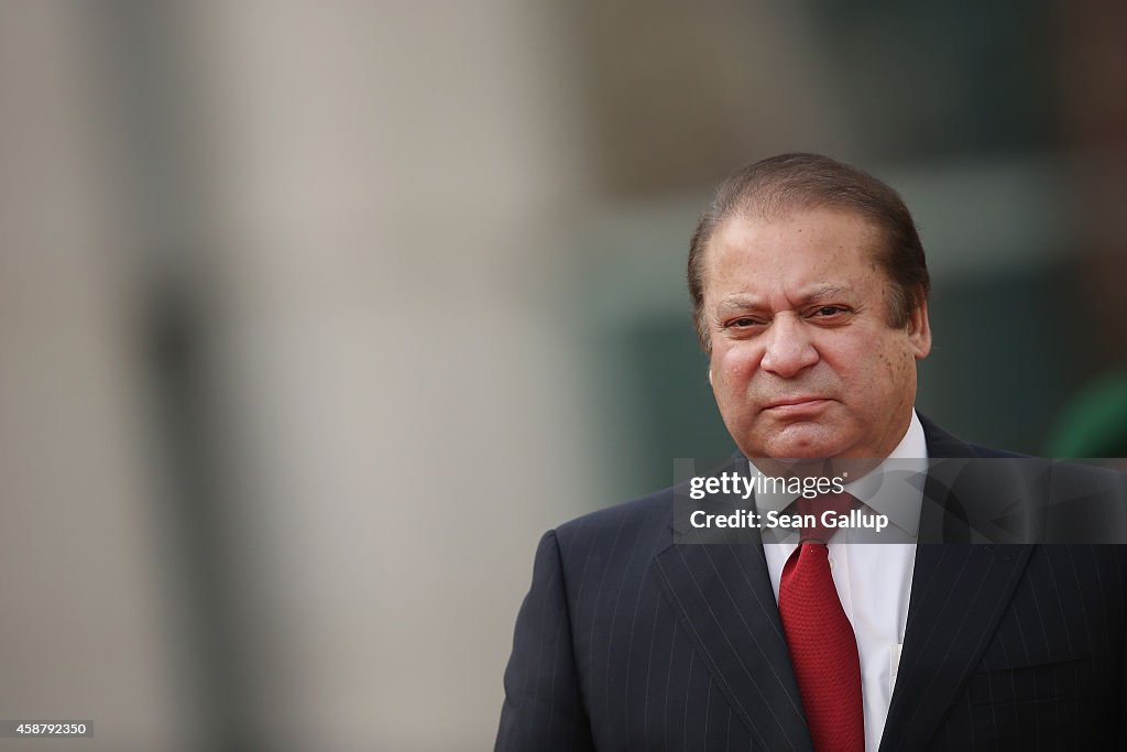 Pakistan Prime Minister Sharif Meets With Angela Merkel