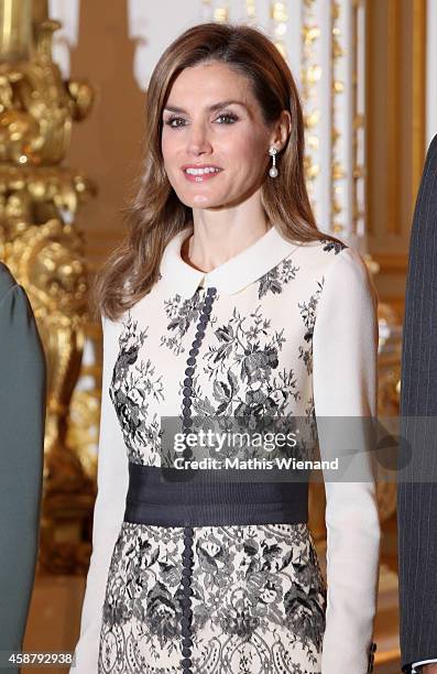 Queen Letizia Of Spain attends A One Day Visit In Luxembourg on November 11, 2014 in Luxembourg, Luxembourg.