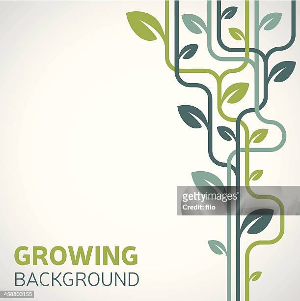 growing background - plant stock illustrations