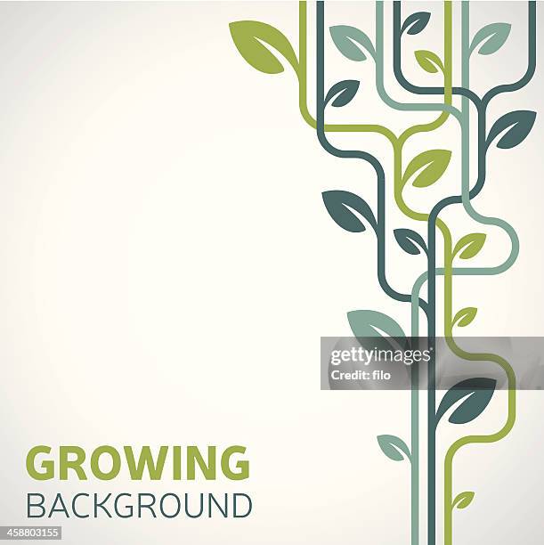 growing background - plant background stock illustrations