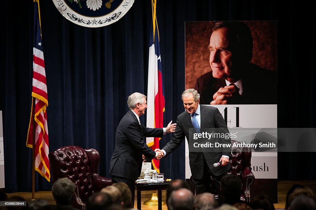 Former President George W. Bush Presents His New Book, A Biography Of His Father