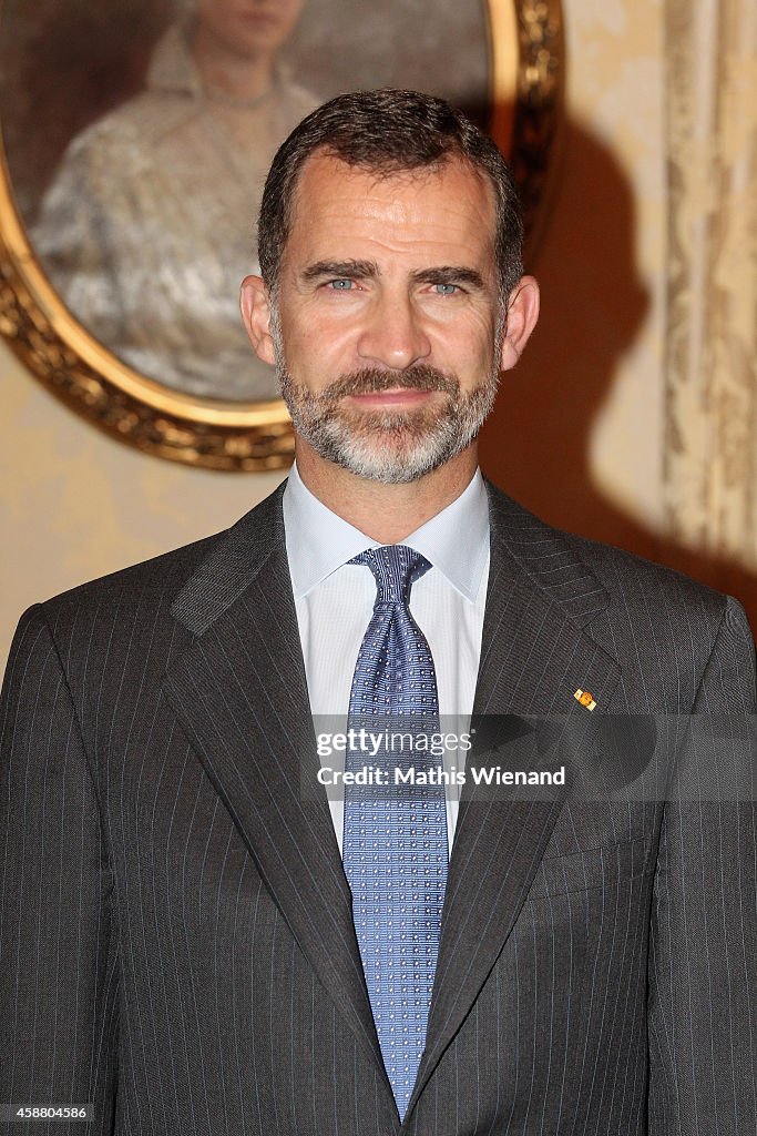 King Felipe VI Of Spain and Queen Letizia Of Spain On A One Day Visit In Luxembourg