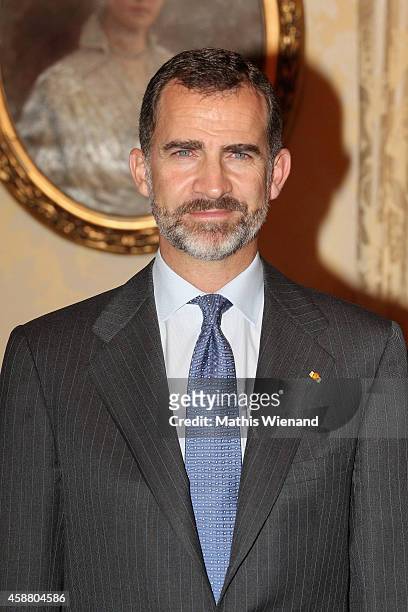 King Felipe VI Of Spain attends A One Day Visit In Luxembourg on November 11, 2014 in Luxembourg, Luxembourg.