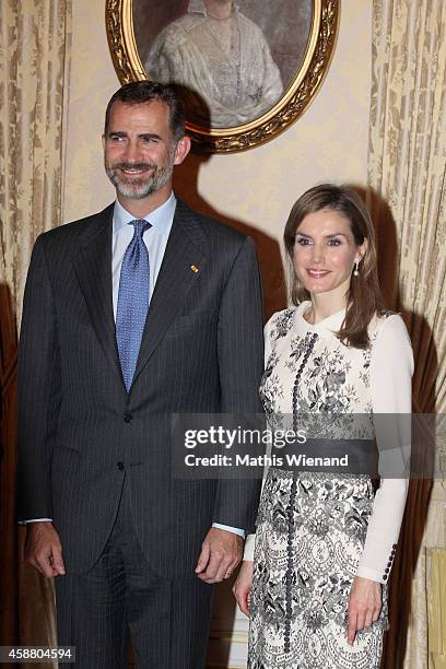 King Felipe VI Of Spain and Queen Letizia Of Spain attend A One Day Visit In Luxembourg on November 11, 2014 in Luxembourg, Luxembourg.