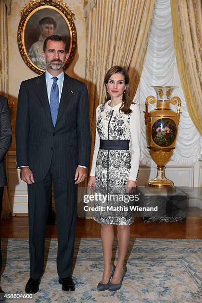 King Felipe VI Of Spain and Queen Letizia Of Spain attend A One Day Visit In Luxembourg on November 11, 2014 in Luxembourg, Luxembourg.