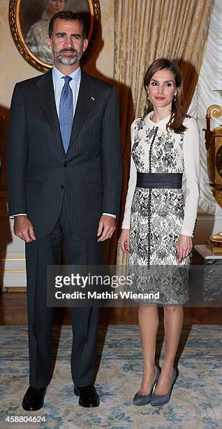 King Felipe VI Of Spain and Queen Letizia Of Spain attend A One Day Visit In Luxembourg on November 11, 2014 in Luxembourg, Luxembourg.