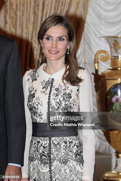 Queen Letizia Of Spain attends A One Day Visit In Luxembourg on November 11, 2014 in Luxembourg, Luxembourg.