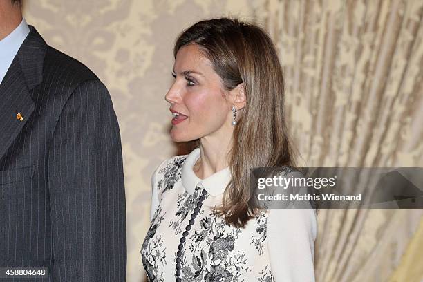 Queen Letizia Of Spain attends A One Day Visit In Luxembourg on November 11, 2014 in Luxembourg, Luxembourg.